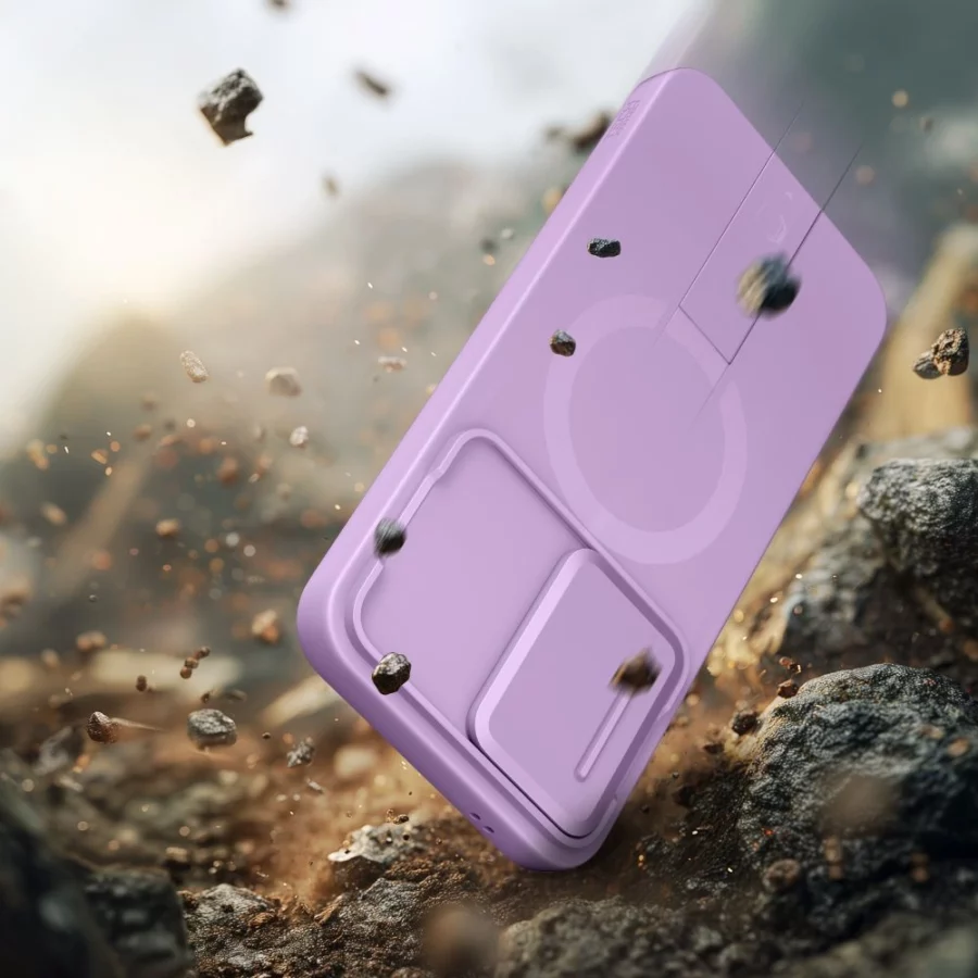 Etui Tech-Protect Kevlar Aura MagSafe na Samsung Galaxy A57 - fioletowe