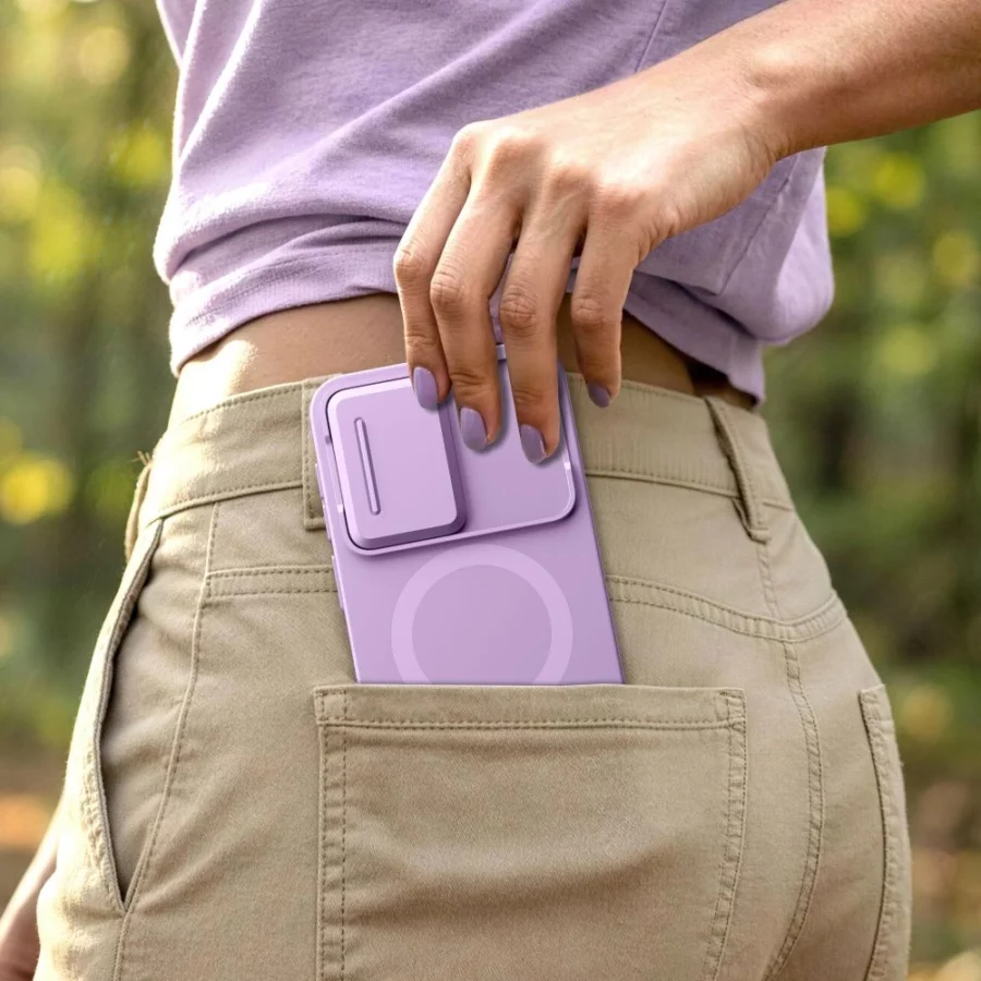 Etui Tech-Protect Kevlar Aura MagSafe na Samsung Galaxy A57 - fioletowe