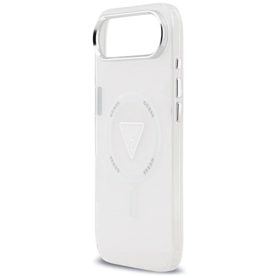 Etui Guess IML Gradient Triangle Logo MagSafe na iPhone Air - przezroczyste