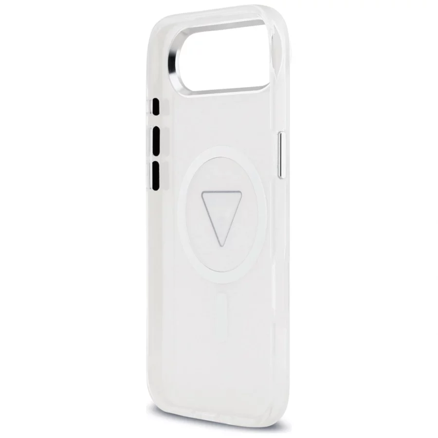 Etui Guess IML Gradient Triangle Logo MagSafe na iPhone Air - przezroczyste