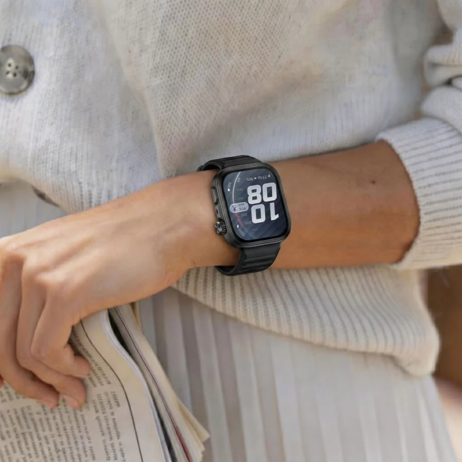 Etui Tech-Protect Defense na Huawei Watch Fit 5 Pro - czarne