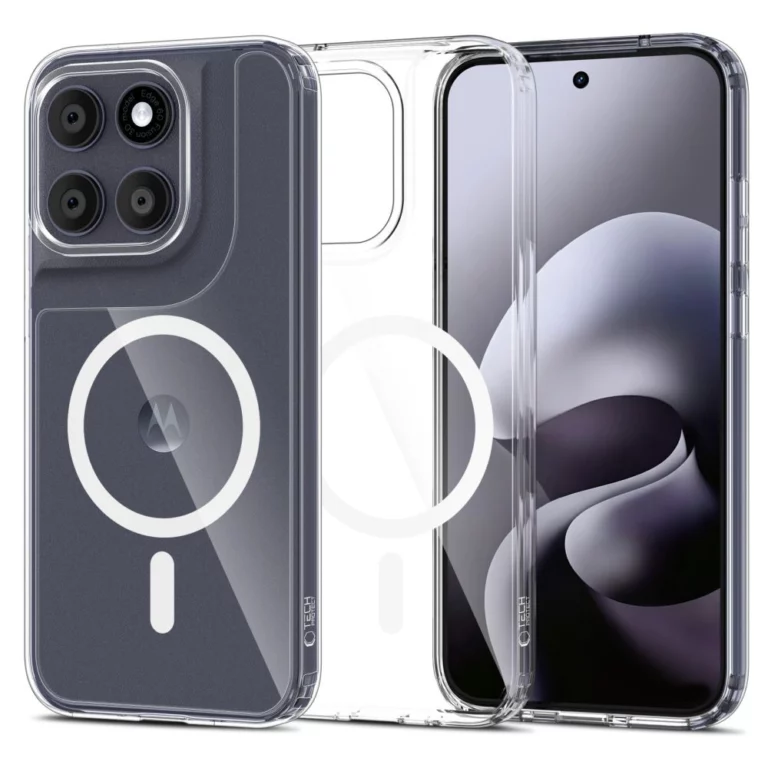 Etui Tech-Protect FlexAir Hybrid MagSafe na Motorola Moto G67 / G77 - przezroczyste