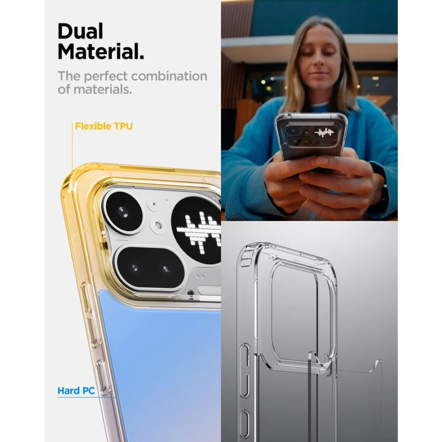 Etui Spigen Ultra Hybrid na Nothing Phone 4A Pro - przezroczyste