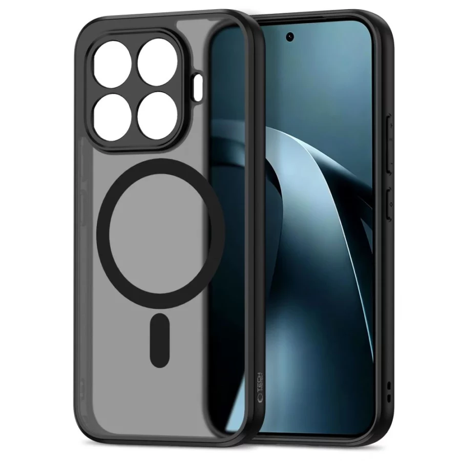 Etui Tech-Protect Magmat MagSafe na Xiaomi 17T - czarne matowe