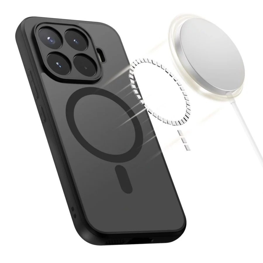Etui Tech-Protect Magmat MagSafe na Xiaomi 17T - czarne matowe
