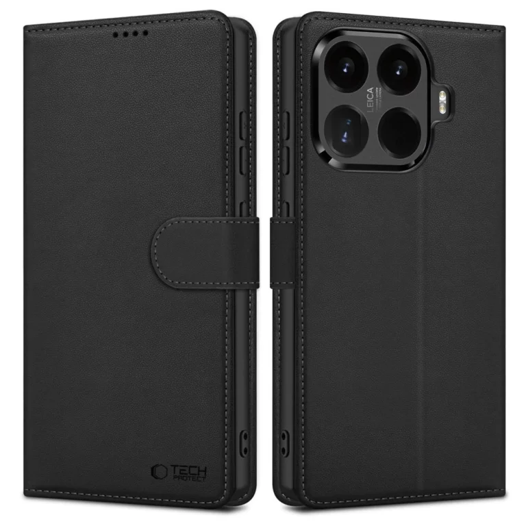 Etui Tech-Protect Wallet na Xiaomi 17T Pro - czarne