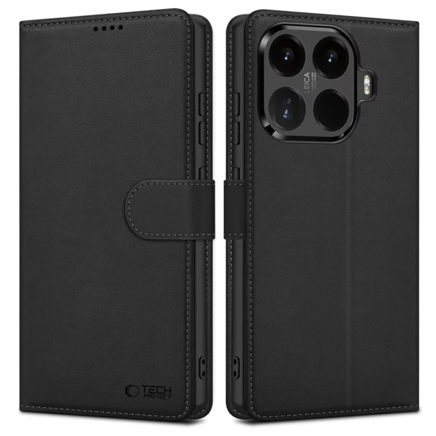 Etui Tech-Protect Wallet na Xiaomi 17T Pro - czarne