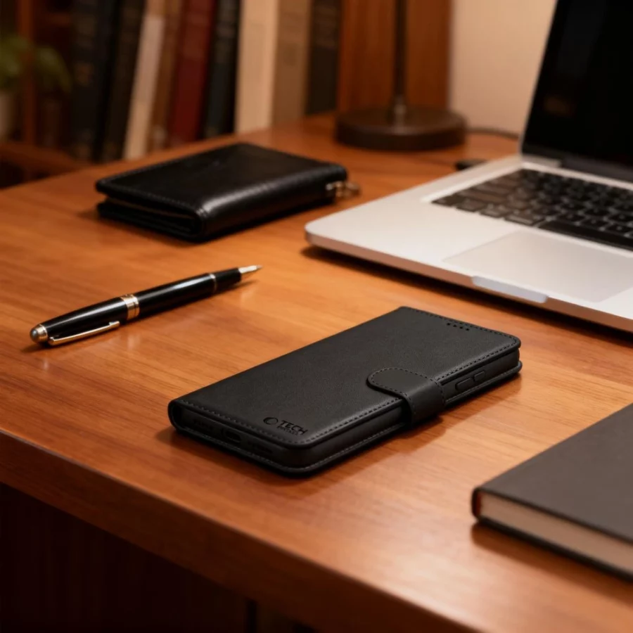 Etui Tech-Protect Wallet na OnePlus Nord 6 - czarne