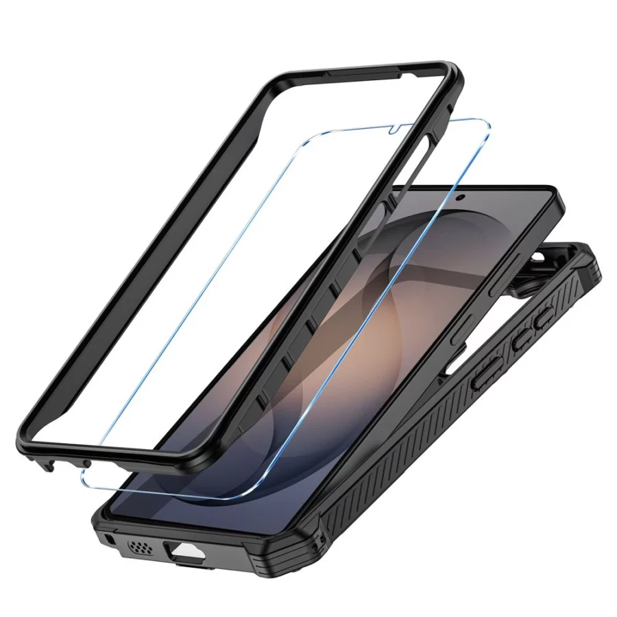 Etui Tech-Protect MagBlast MagSafe + szkło hartowane 2-Pack na Samsung Galaxy S26 Ultra - czarne