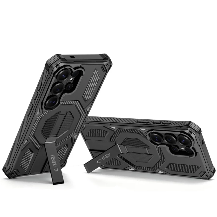 Etui Tech-Protect MagBlast MagSafe + szkło hartowane 2-Pack na Samsung Galaxy S26 Ultra - czarne