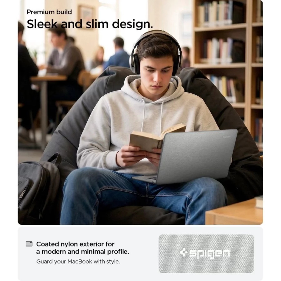 Etui Spigen Urban Fit na MacBook Air 15" 2023 / 2024 / 2025 / 2026 - szare