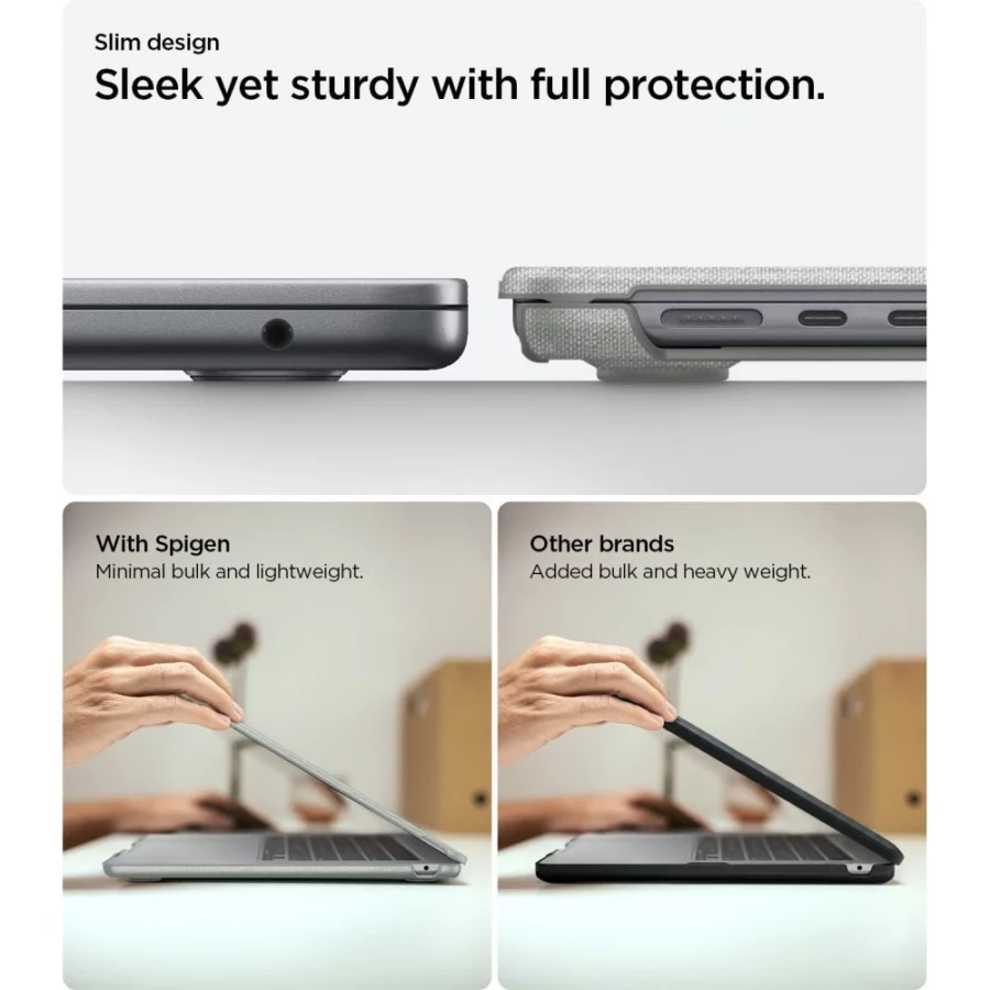 Etui Spigen Urban Fit na MacBook Air 15" 2023 / 2024 / 2025 / 2026 - szare