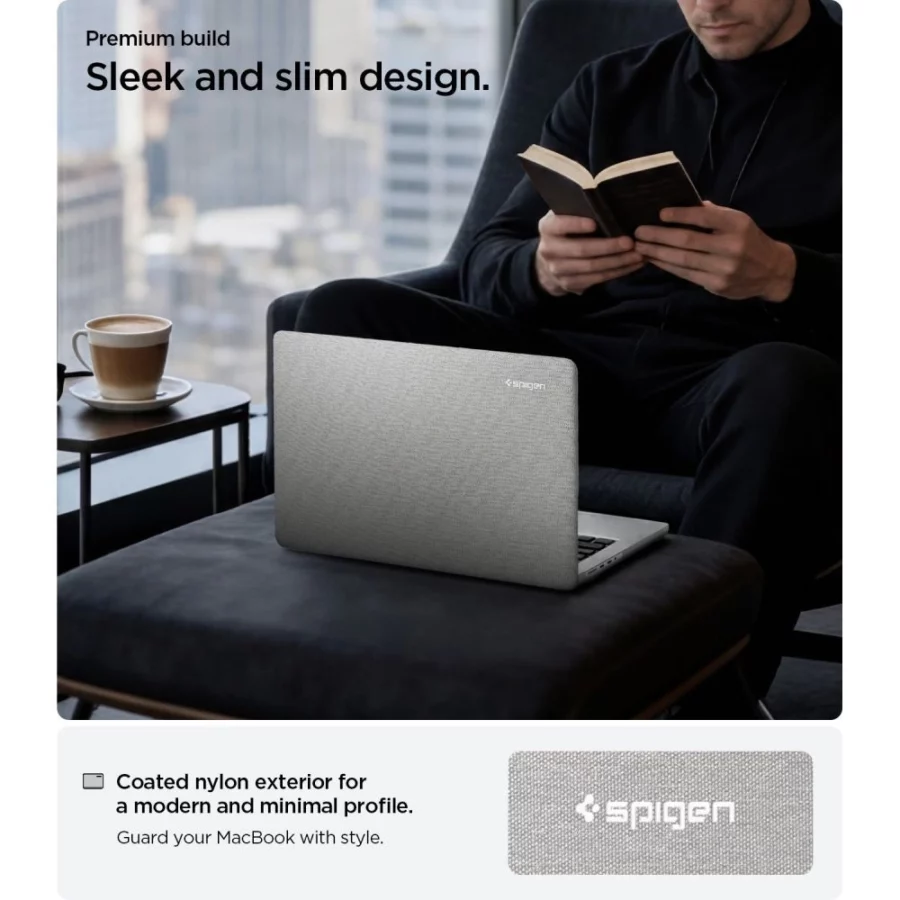 Etui Spigen Urban Fit na MacBook Pro 14" 2021 / 2023 / 2024 / 2025 / 2026 - szare