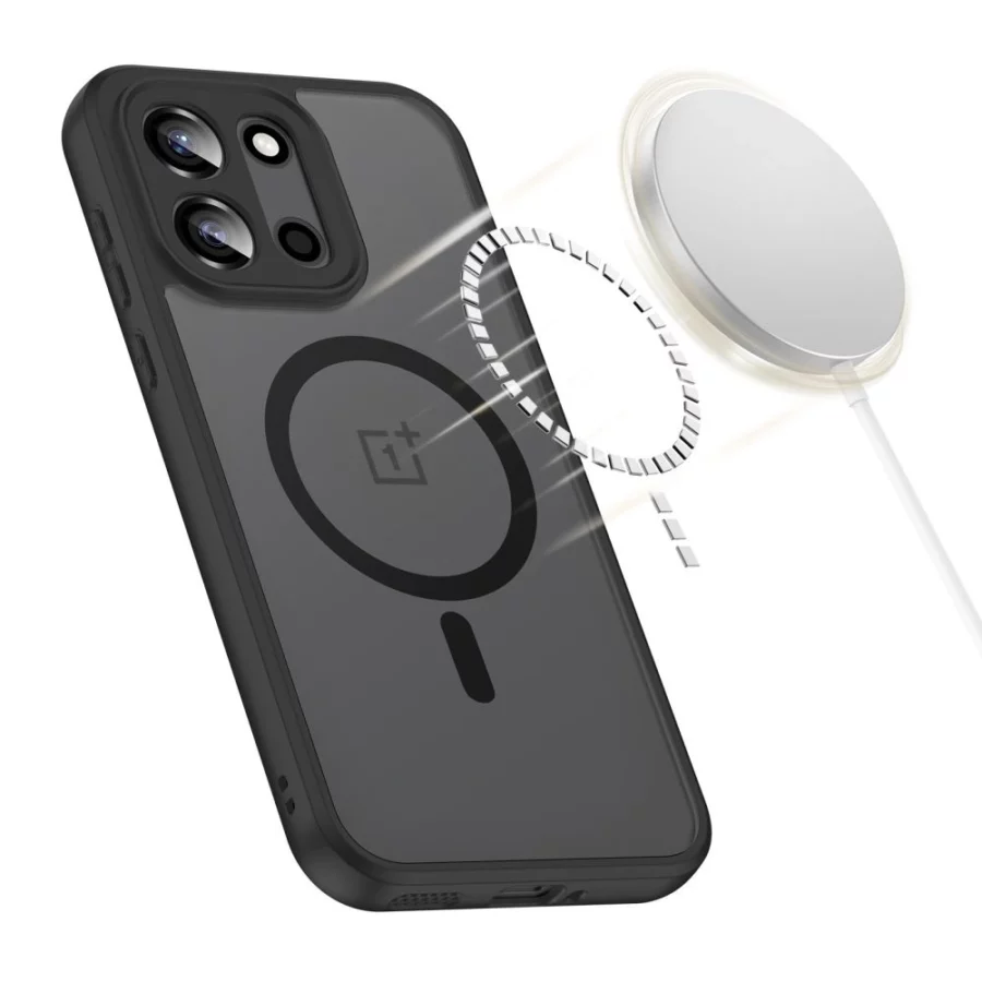 Etui Tech-Protect Magmat MagSafe na OnePlus Nord 6 - czarne matowe