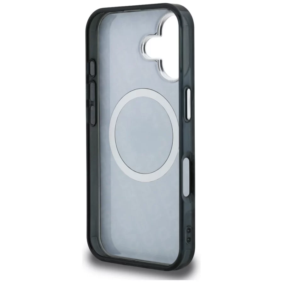Etui Karl Lagerfeld IML Choupette Head Logo MagSafe na iPhone 16 - czarne