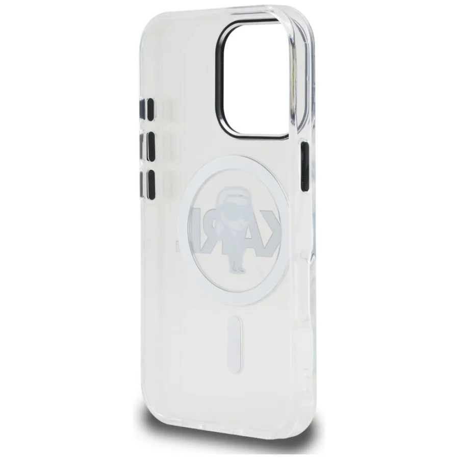 Etui Karl Lagerfeld IML Karl Sketch Logo MagSafe na iPhone 16 Pro Max - przezroczyste