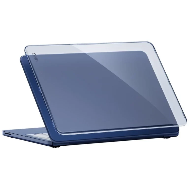 Etui UNIQ Vero na MacBook Neo - półprzezroczysto-granatowe