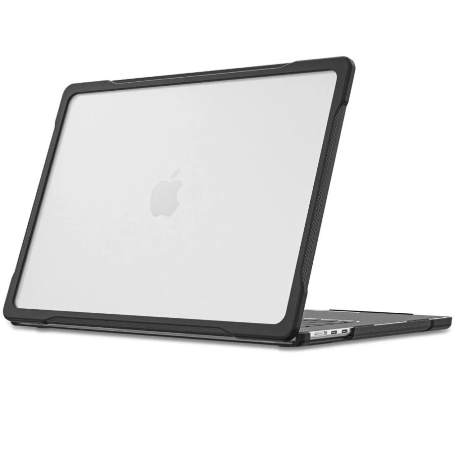 Etui Tech-Protect Velar na MacBook Air 13" 2023 / 2024 / 2025 / 2026 - przezroczysto-czarne