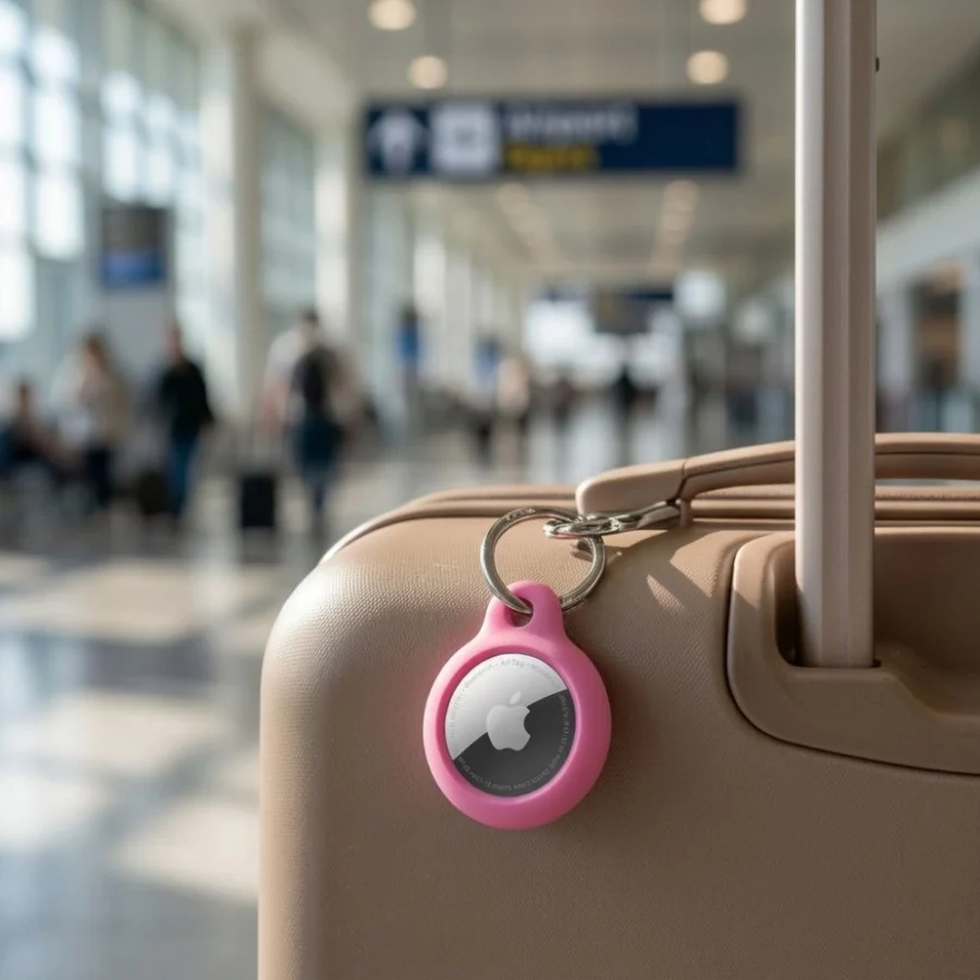 Etui Tech-Protect Rough na Apple AirTag 1 / 2 - różowe
