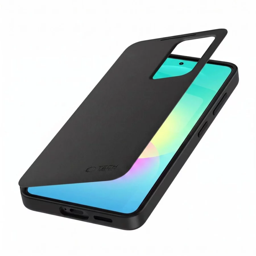 Etui Tech-Protect Smart Wallet na Samsung Galaxy A27 5G - czarne matowe