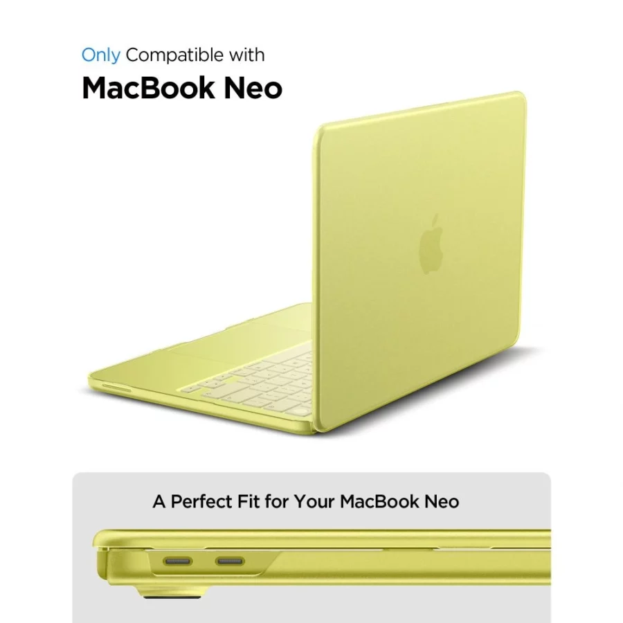 Etui Spigen AirSkin na MacBook Neo 13" 2026 - żółte matowe