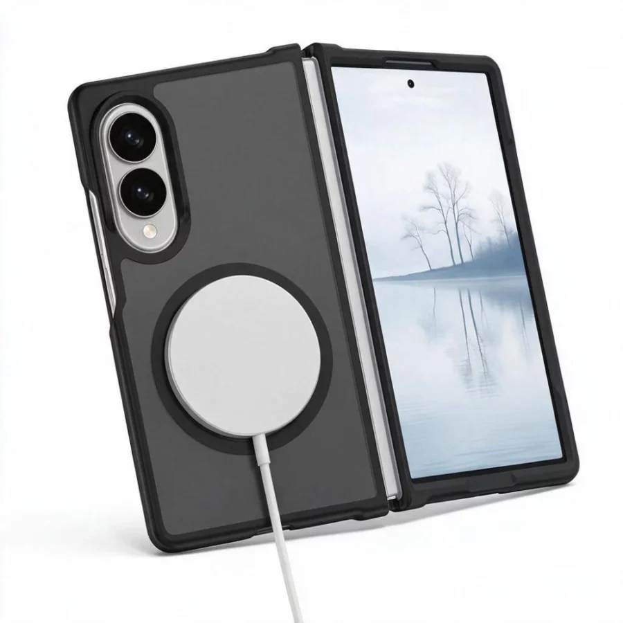 Etui Tech-Protect Magmat MagSafe na Samsung Galaxy Z Fold 8 - czarne matowe