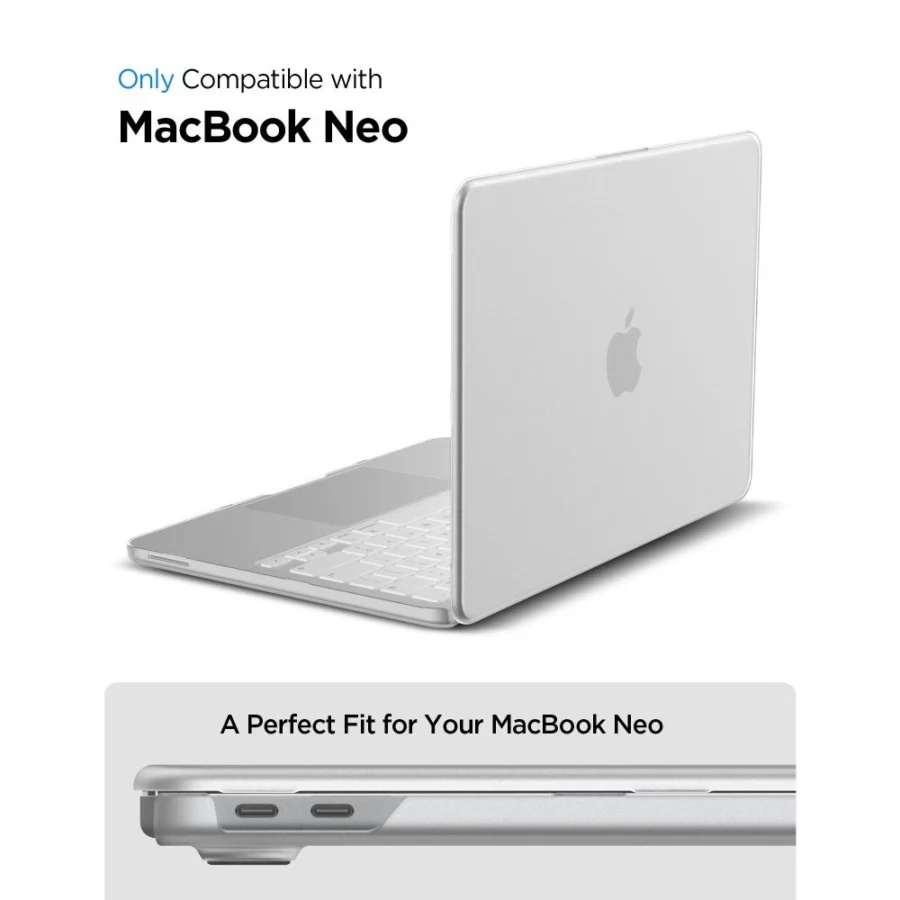 Etui Spigen AirSkin na MacBook Neo 13" 2026 - przezroczyste matowe