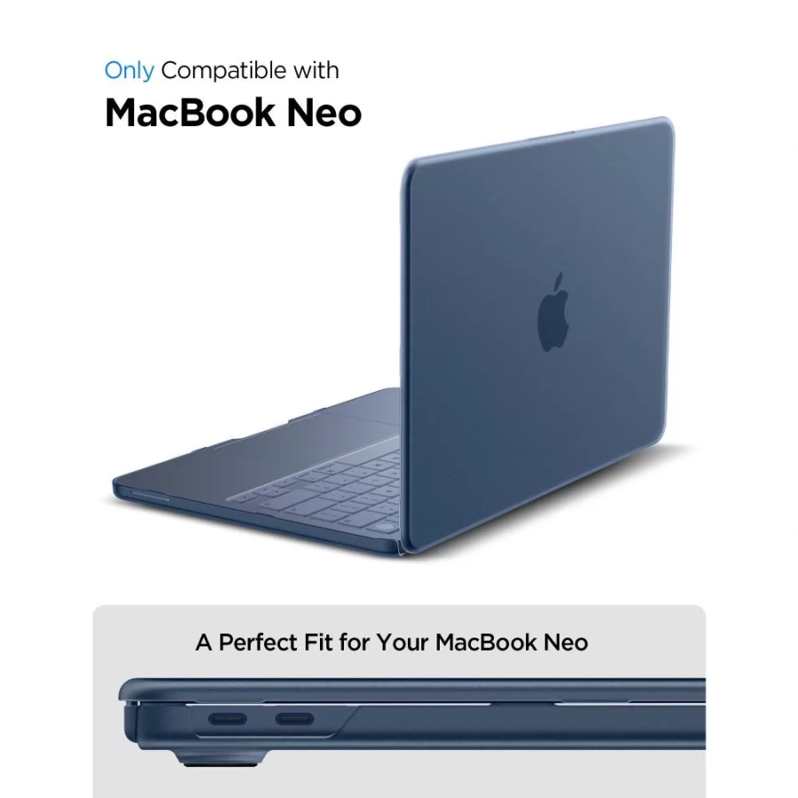 Etui Spigen AirSkin na MacBook Neo 13" 2026 - granatowe matowe