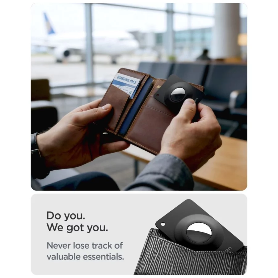 Etui Spigen AirFit 2 2-Pack na Apple AirTag 1 / 2 - czarne