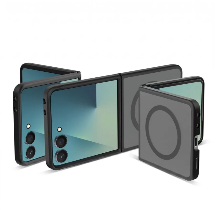 Etui Tech-Protect Magmat MagSafe na Samsung Galaxy Z Flip 8 - czarne matowe