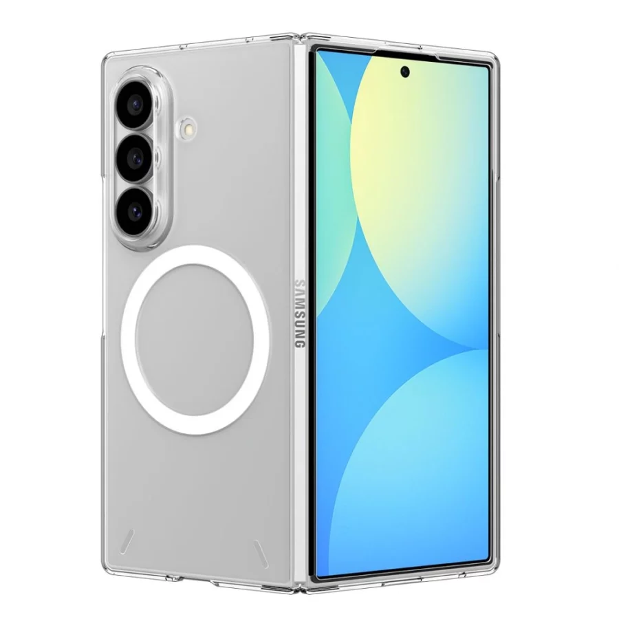 Etui Spigen AirSkin MagFit na Samsung Galaxy Z Fold 8 Ultra - przezroczysto-białe