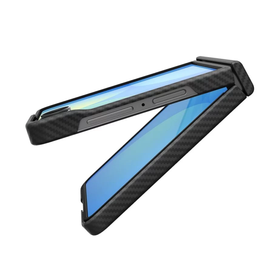 Etui Spigen AirSkin Aramid MagFit MagSafe na Samsung Galaxy Z Flip 8 - czarne