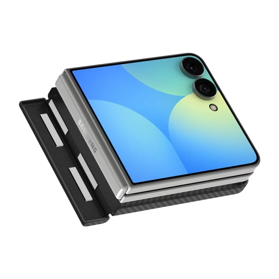 Etui Spigen AirSkin Aramid MagFit MagSafe na Samsung Galaxy Z Flip 8 - czarne