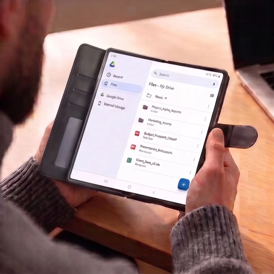 Etui Tech-Protect Wallet na Samsung Galaxy Z Fold 8 Ultra - czarne