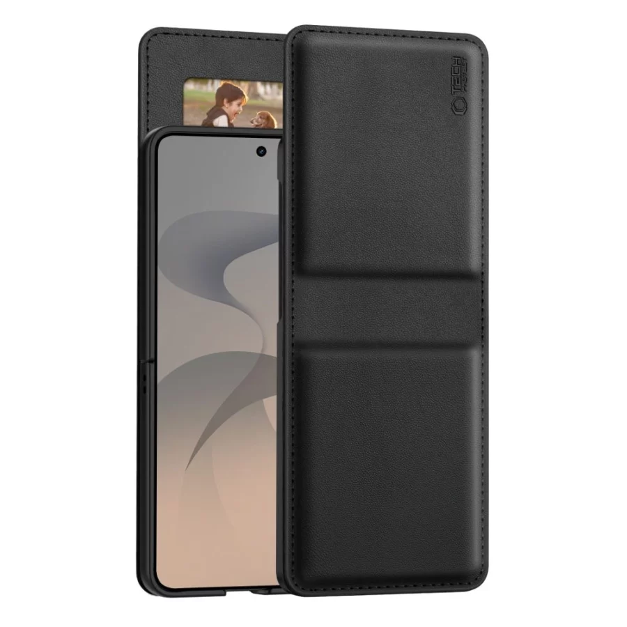 Etui Tech-Protect Wallet na Samsung Galaxy Z Flip 8 - czarne