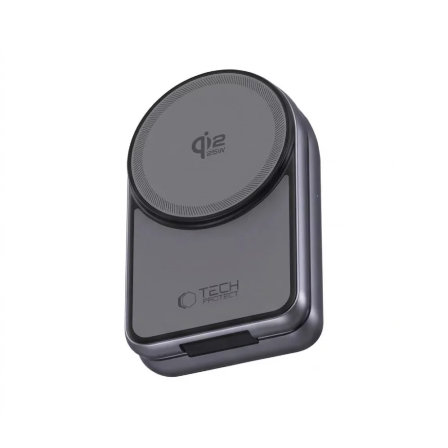 Ładowarka indukcyjna Tech-Protect A53 3in1 MagSafe 25W QI2.2 - ciemnoszara