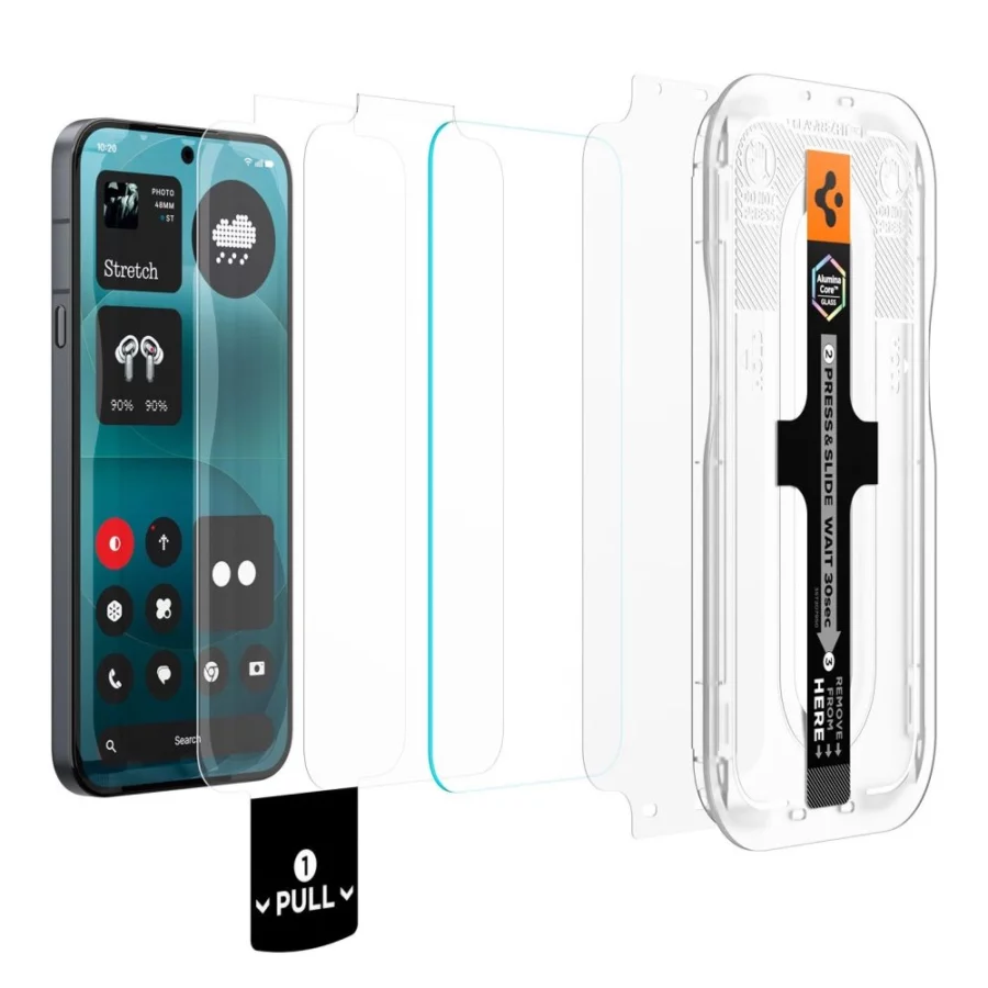 Szkło hartowane Spigen Glas.tR EZ Fit Pro 2-Pack na Nothing Phone 4A Pro