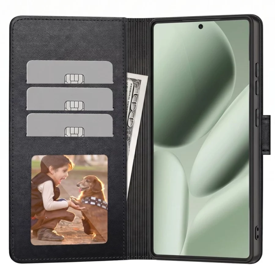 Etui Tech-Protect Wallet na Google Pixel Pro XL - czarne matowe