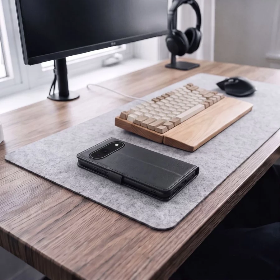Etui Tech-Protect Wallet na Google Pixel Pro XL - czarne matowe
