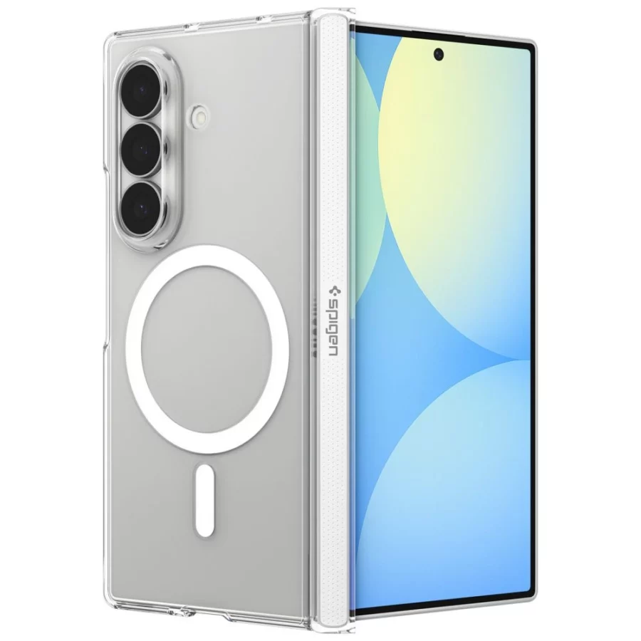 Etui Spigen AirSkin Zero MagFit MagSafe na Samsung Galaxy Z Fold 8 Ultra - przezroczysto-białe