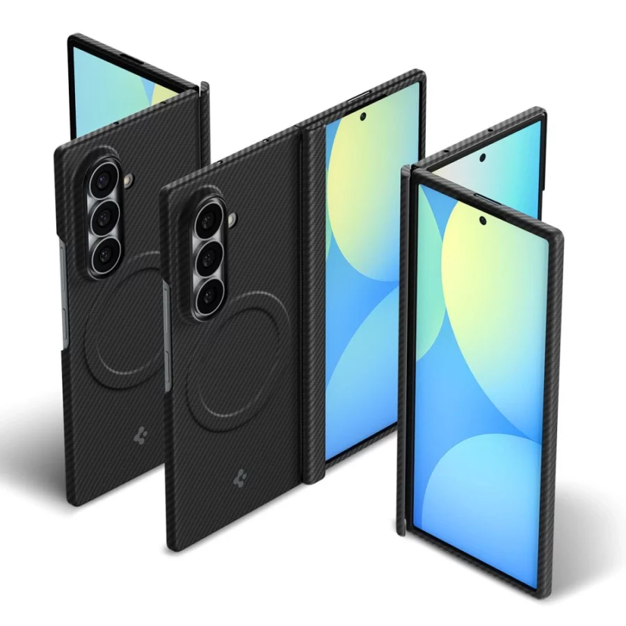 Etui Spigen AirSkin Aramid MagFit MagSafe na Samsung Galaxy Z Fold 8 Ultra - czarne