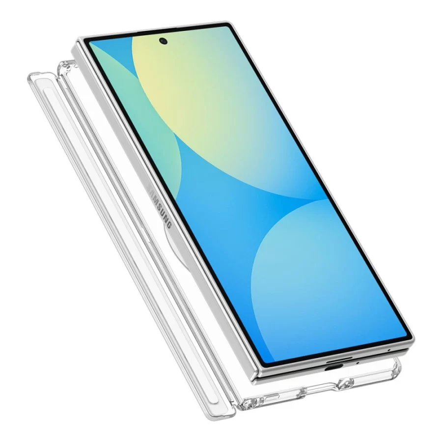 Etui Spigen Ultra Hybrid Pro MagSafe na Samsung Galaxy Z Fold 8 Ultra - przezroczysto-białe
