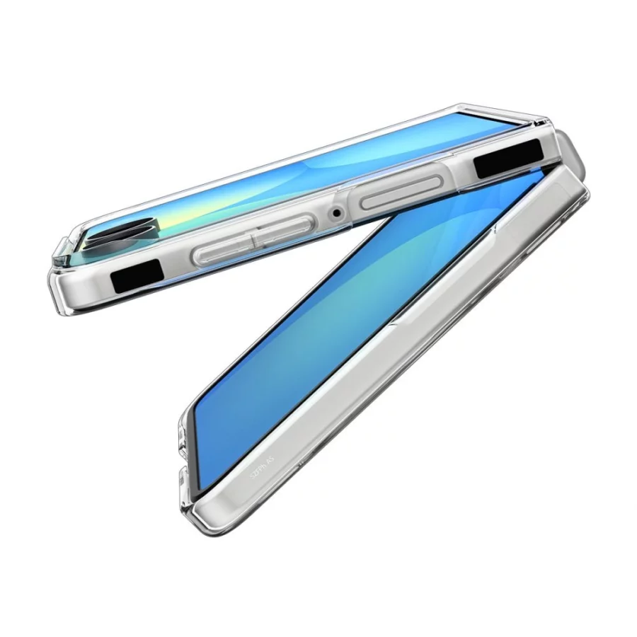 Etui Spigen AirSkin MagFit na Samsung Galaxy Z Flip 8 - przezroczysto-białe