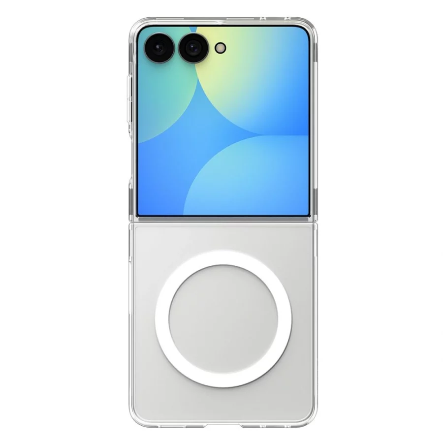 Etui Spigen AirSkin MagFit na Samsung Galaxy Z Flip 8 - przezroczysto-białe