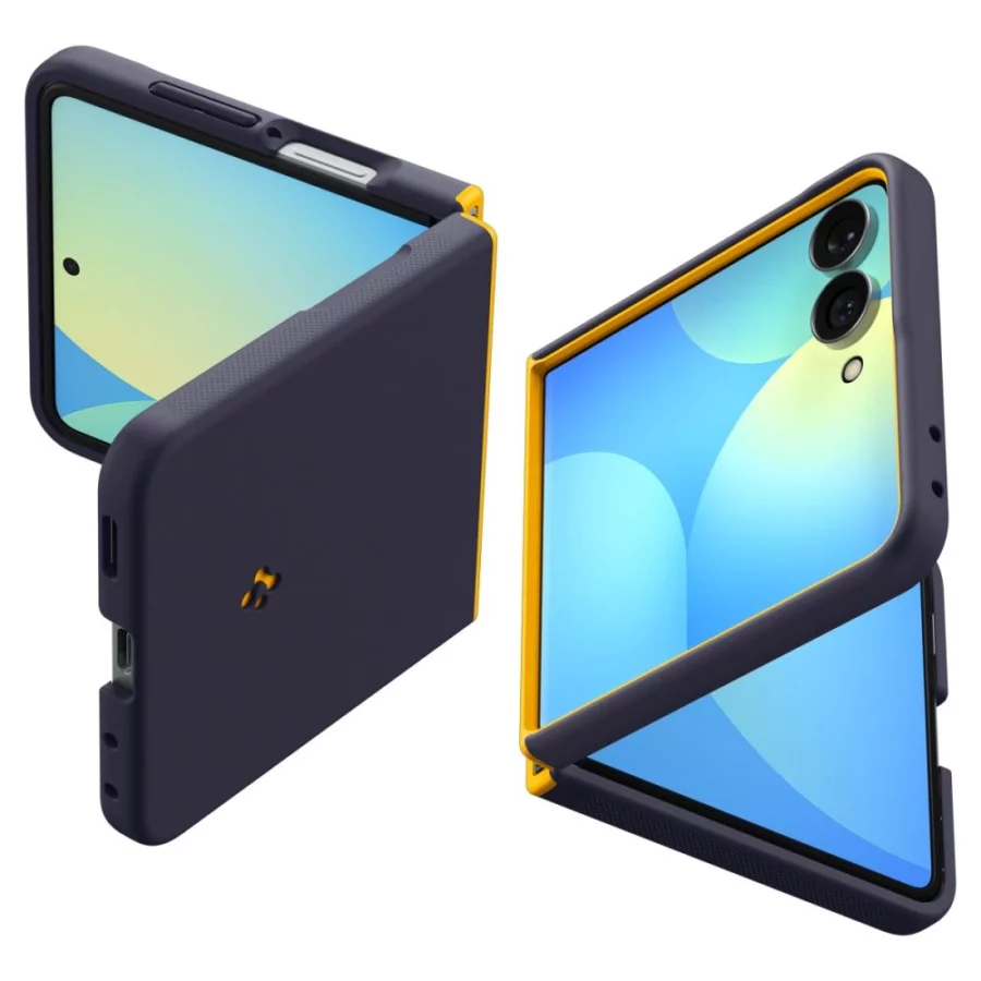 Etui Spigen Nano Pop MagSafe na Samsung Galaxy Z Flip 8 - granatowo-żółte