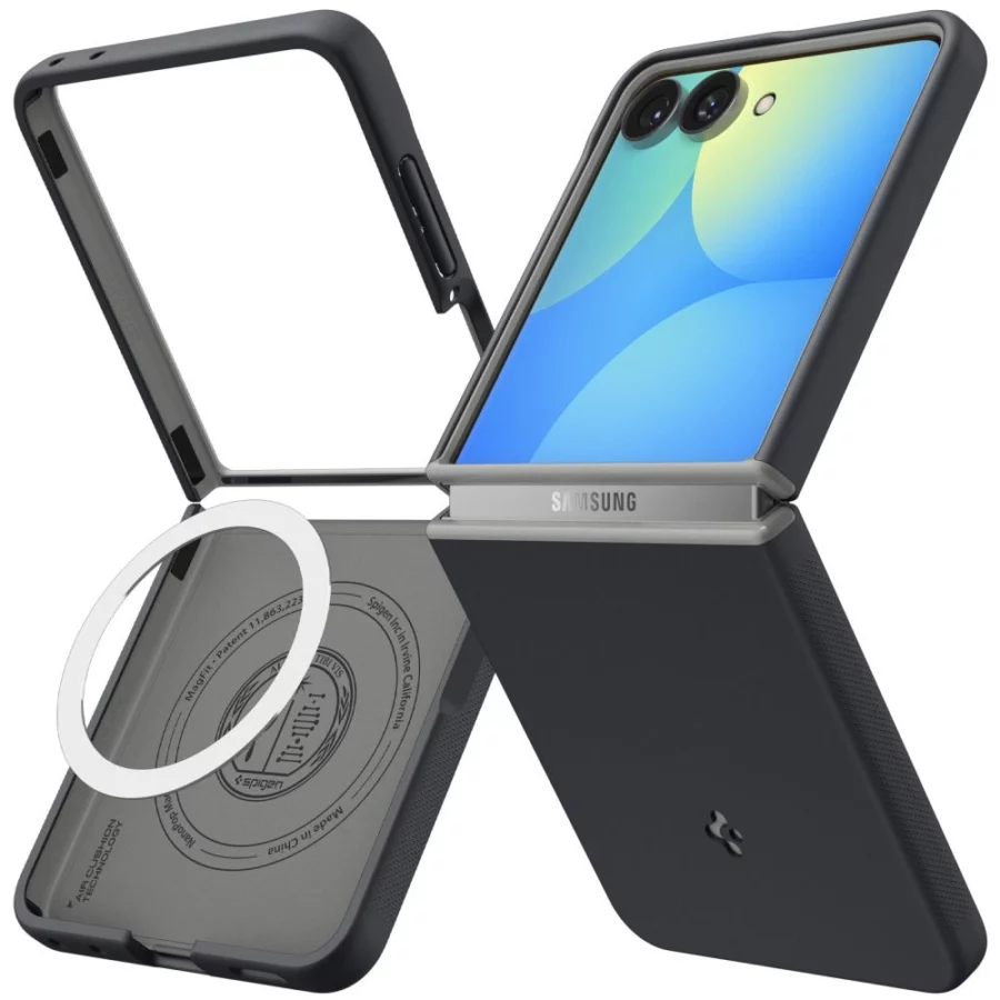 Etui Spigen Nano Pop MagSafe na Samsung Galaxy Z Flip 8 - czarno-szare
