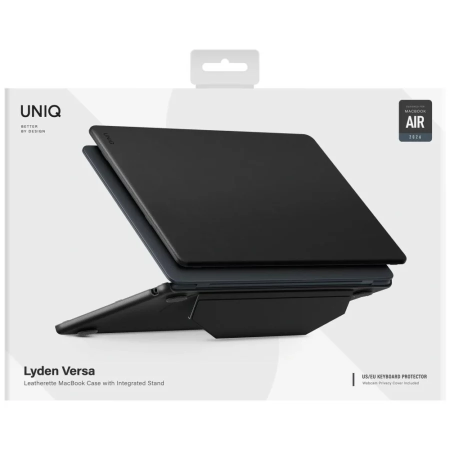 Etui UNIQ Lyden Versa na MacBook Air 13" 2022 / 2024 / 2025 / 2026 - czarne