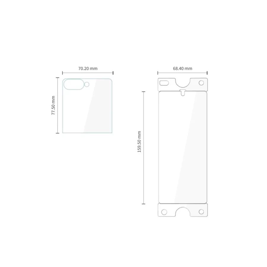 Zestaw ochronny szkło hartowane Tech-Protect Glass Fit+ 2-Pack + folia hydrożelowa Tech-Protect Hydro Flex+ 2-Pack na Samsung Galaxy Z Flip 7 / 8