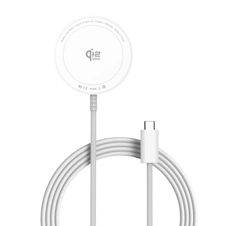 Ładowarka bezprzewodowa Tech-Protect A54 MagSafe 25W QI2.2 - biała