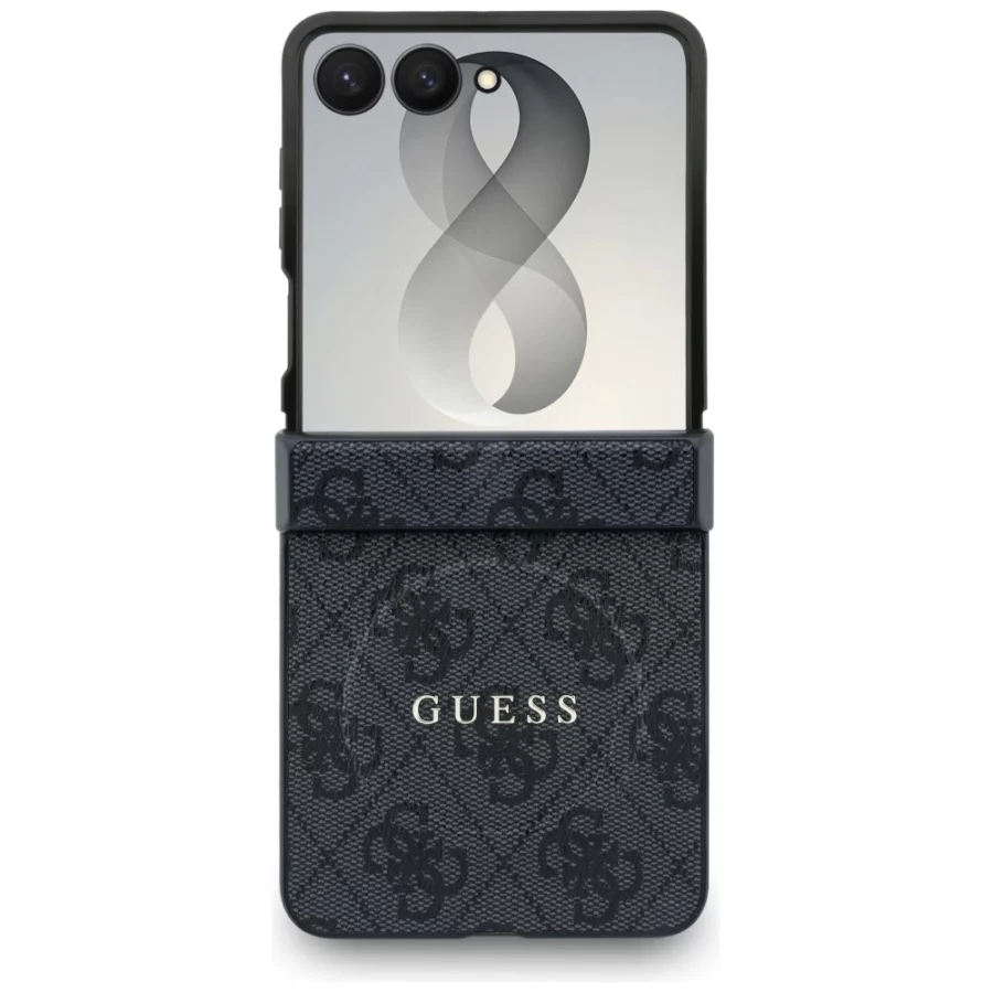 Etui Guess 4G Classic MagSafe na Samsung Galaxy Z Flip 8 - czarne
